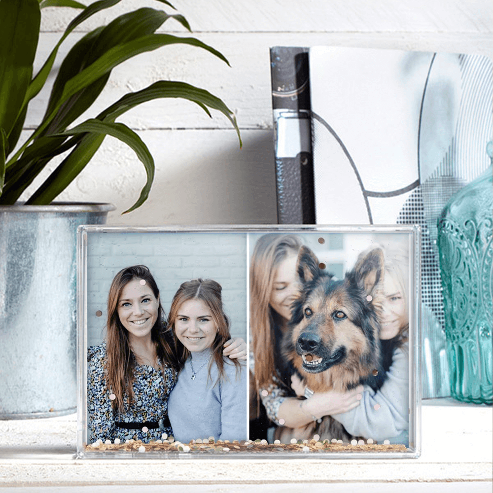 Personalised confetti picture frame
