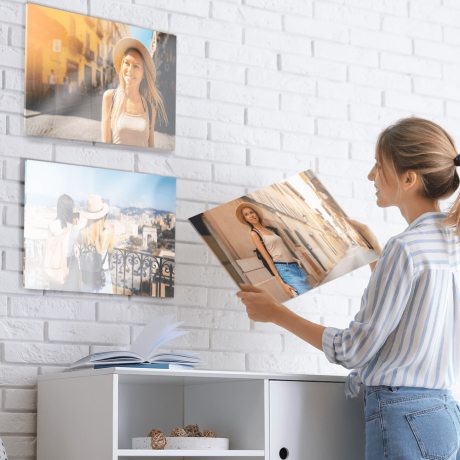 plexiglas photos print of a woman - agfaphoto print