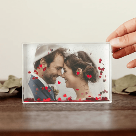 Personalised hearts picture frame